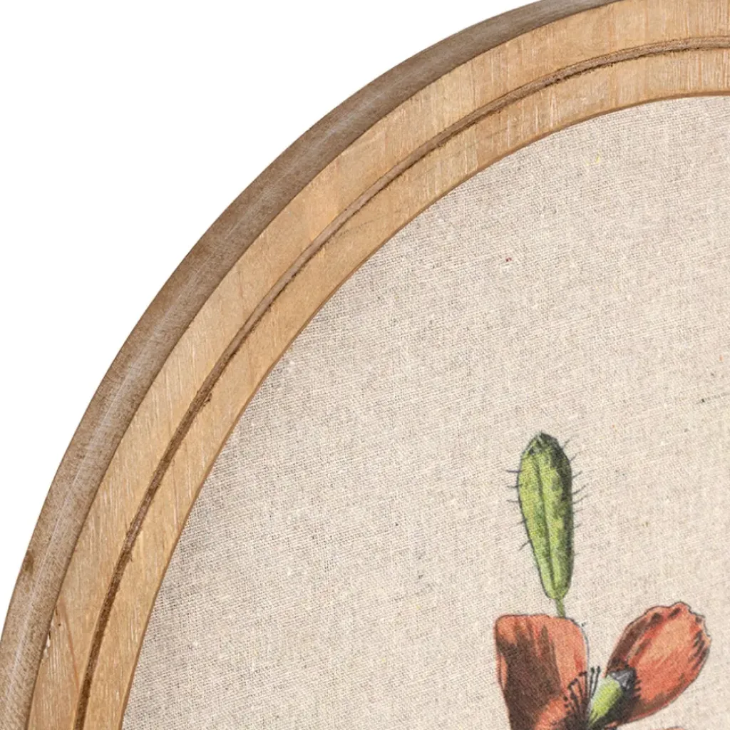 Fabrique de Styles Cadre fleur horticoles en tissu et sapin 40x60cm - Horticole* Cadres Déco Et Affiches