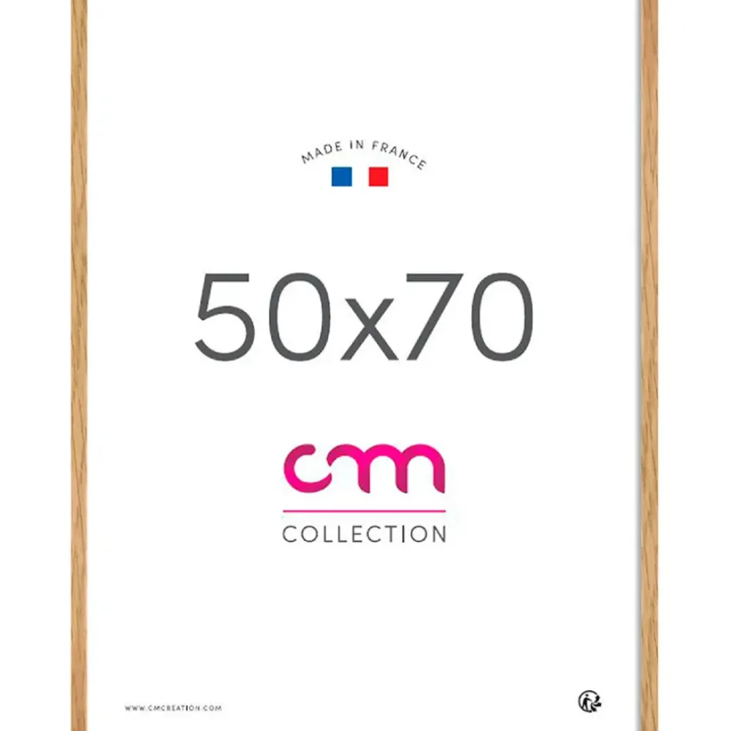 Fabrique de Styles Cadre photo 50x70cm lario chene verre mdf* Cadres Photos