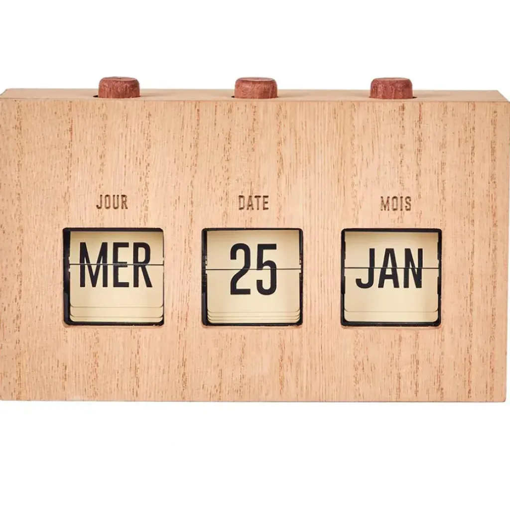 Fabrique de Styles Calendrier flip flap effet bois* Petits Objets Déco