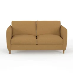 Fabrique de Styles Canapé convertible 2 places Gustave - Tissu Texturé - Crown Moutarde* Canapés Convertibles