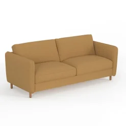 Fabrique de Styles Canapé convertible 2 places Gustave - Tissu Texturé - Crown Moutarde* Canapés Convertibles