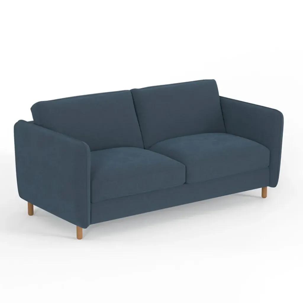 Fabrique de Styles Canapé convertible 2 places Bultex Gustave - Velours Vintage - Adore Anthracite* Canapés Convertibles