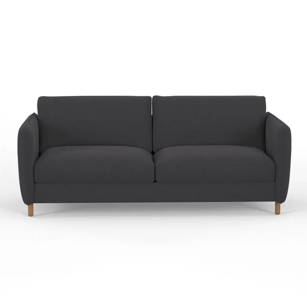 Fabrique de Styles Canapé convertible 2 places Bultex Gustave - Velours Vintage - Adore Anthracite* Canapés Convertibles