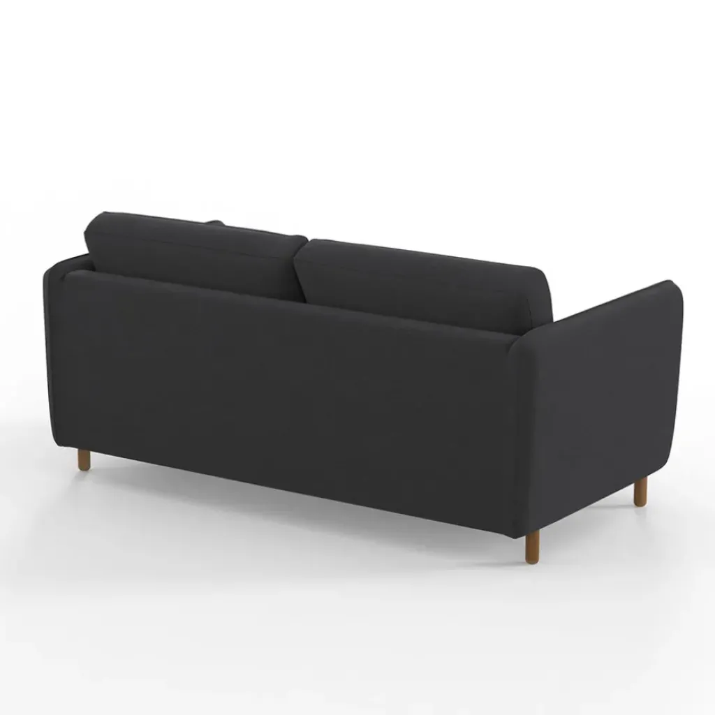 Fabrique de Styles Canapé convertible 2 places Bultex Gustave - Velours Vintage - Adore Anthracite* Canapés Convertibles