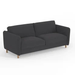 Fabrique de Styles Canapé convertible 2 places Bultex Gustave - Velours Vintage - Adore Anthracite* Canapés Convertibles