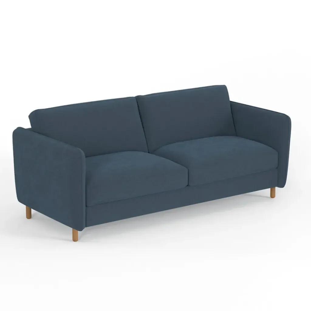 Fabrique de Styles Canapé convertible 2 places Bultex Gustave - Velours Vintage - Adore Anthracite* Canapés Convertibles