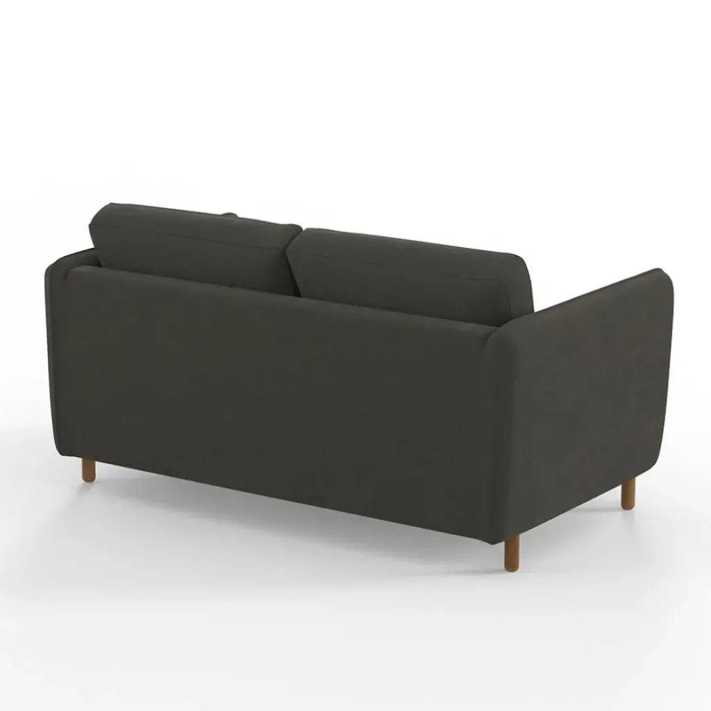 Fabrique de Styles Canapé convertible 2 places Bultex Gustave - Velours Vintage - Adore Anthracite* Canapés Convertibles