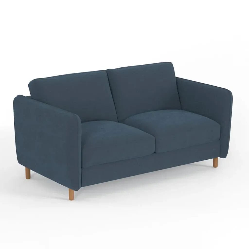 Fabrique de Styles Canapé convertible 2 places Bultex Gustave - Velours Vintage - Adore Anthracite* Canapés Convertibles