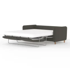 Fabrique de Styles Canapé convertible 2 places Bultex Gustave - Velours Vintage - Adore Anthracite* Canapés Convertibles