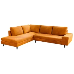 Fabrique de Styles Canapé d'angle gauche 5 places André - velours vintage - Adore kaki hunter* Canapés D'angle