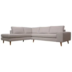 Fabrique de Styles Canapé d'angle gauche 5 places André - velours vintage - Adore kaki hunter* Canapés D'angle