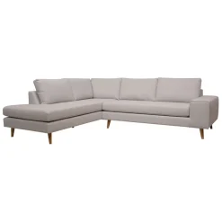 Fabrique de Styles Canapé d'angle gauche 5 places André - velours vintage - Adore kaki hunter* Canapés D'angle