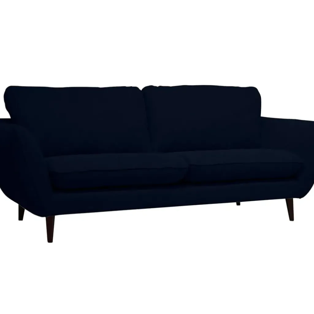 Fabrique de Styles Canapé fixe 2 places AXEL - Effet Velours - Seven Anthracite* Canapés Fixes