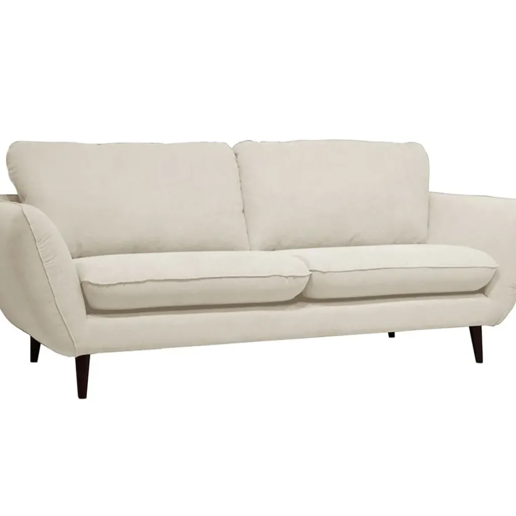 Fabrique de Styles Canapé fixe 2 places AXEL - Effet Velours - Seven Anthracite* Canapés Fixes