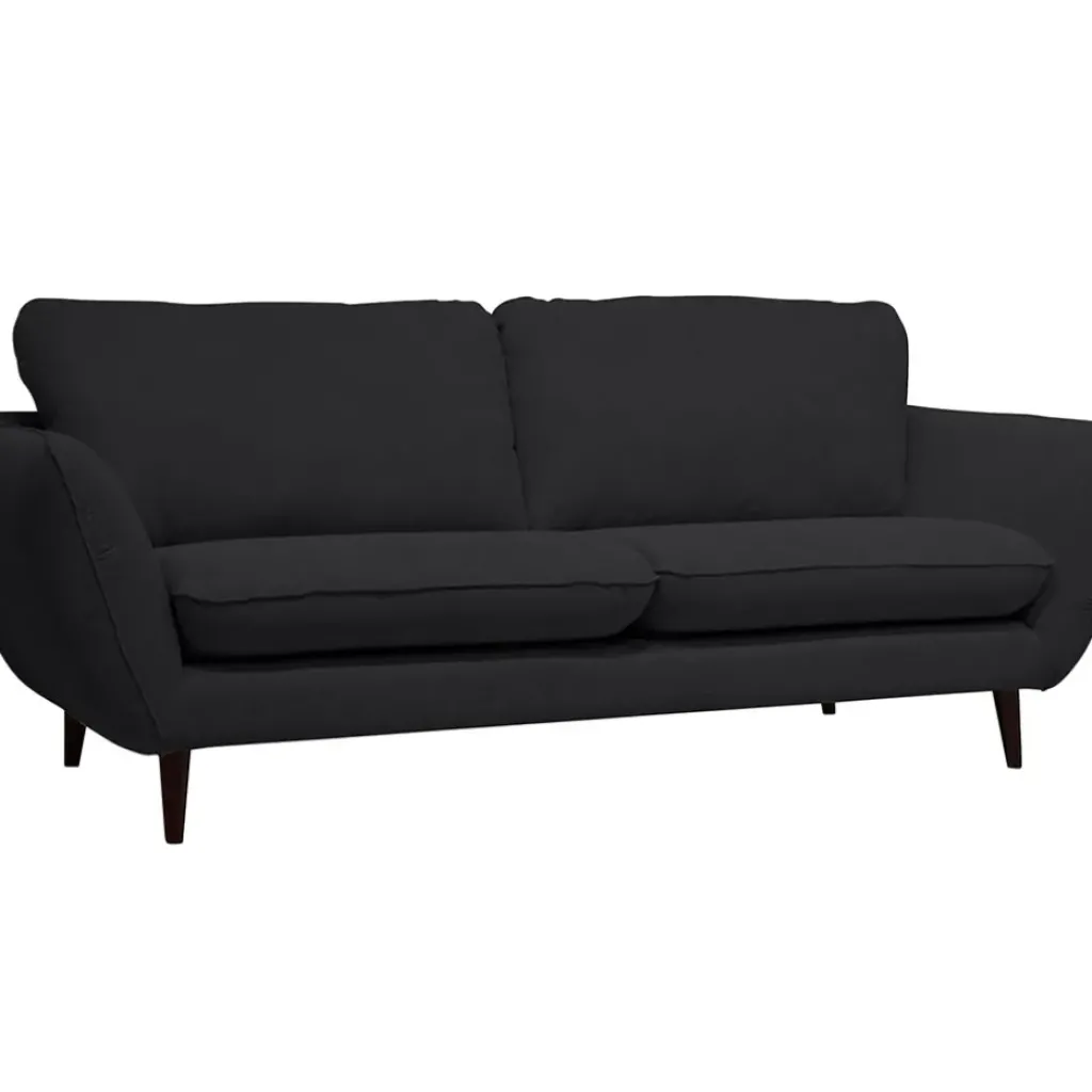 Fabrique de Styles Canapé fixe 2 places AXEL - Tissu Texturé - Crown Black* Canapés Fixes