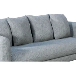 Fabrique de Styles Canapé fixe 3 places Basile - Effet Velours Côtelé - Fjord Écru* Canapés Fixes