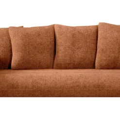 Fabrique de Styles Canapé fixe 3 places Basile - Velours Texturé - Perfect Harmony Écureuil* Canapés Fixes