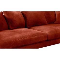 Fabrique de Styles Canapé fixe 4 places Marius - Effet Velours - Seven Turtle* Canapés Fixes