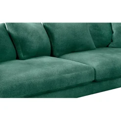 Fabrique de Styles Canapé fixe 4 places Marius - Effet Velours - Seven Turtle* Canapés Fixes
