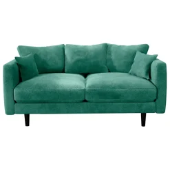 Fabrique de Styles Canapé fixe 4 places Marius - Effet Velours - Seven Turtle* Canapés Fixes