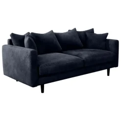 Fabrique de Styles Canapé fixe 4 places Marius - Effet Velours - Seven Turtle* Canapés Fixes