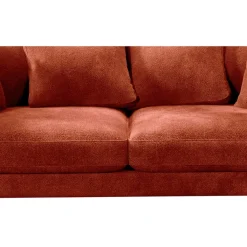 Fabrique de Styles Canapé fixe 4 places Marius - Effet Velours - Seven Turtle* Canapés Fixes