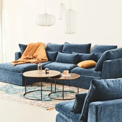 Fabrique de Styles Canapé modulable 4 places é avec pouf - Auguste* Canapés Modulables
