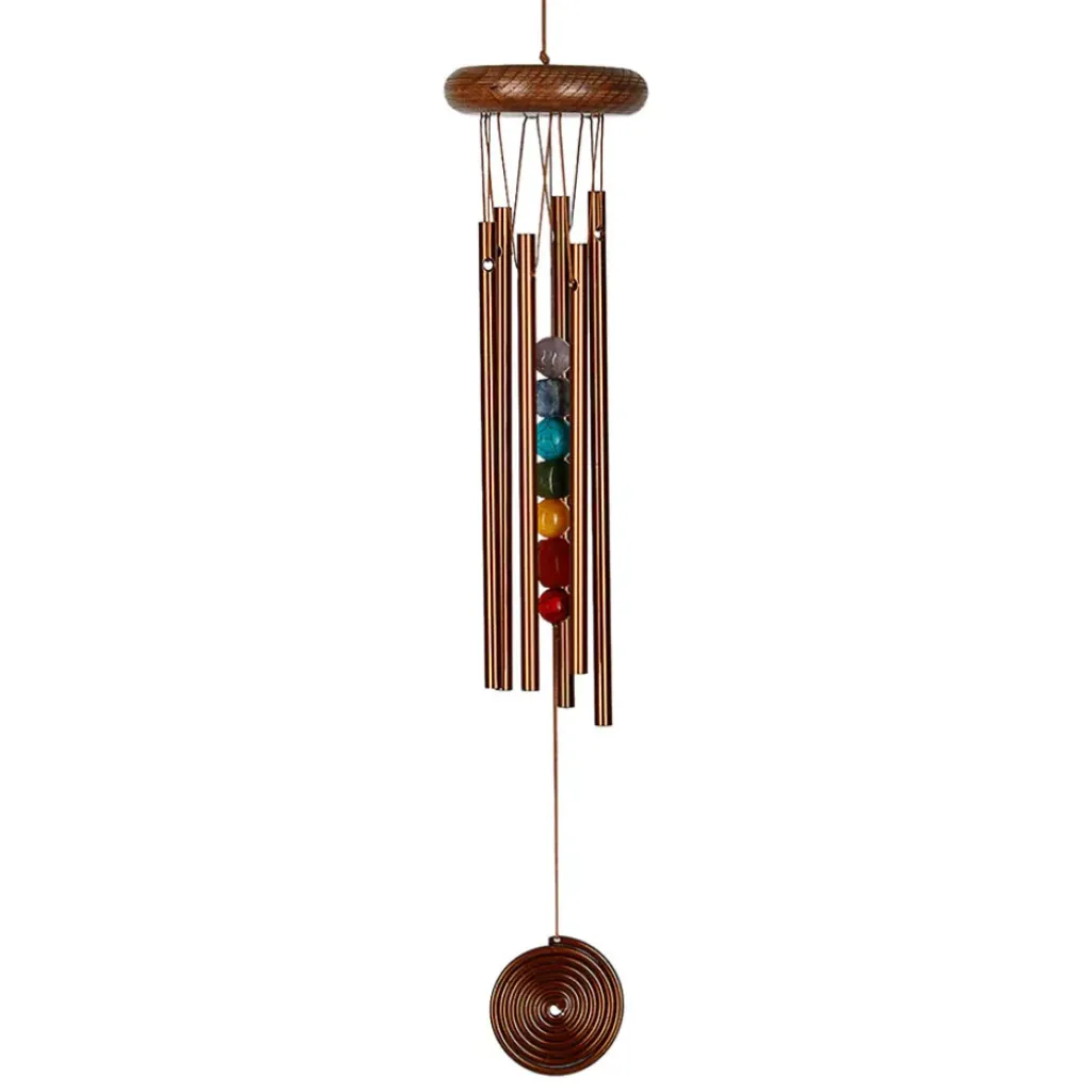 Fabrique de Styles Carillon à vent 7 chakras h44cm* Méditation Et Yoga
