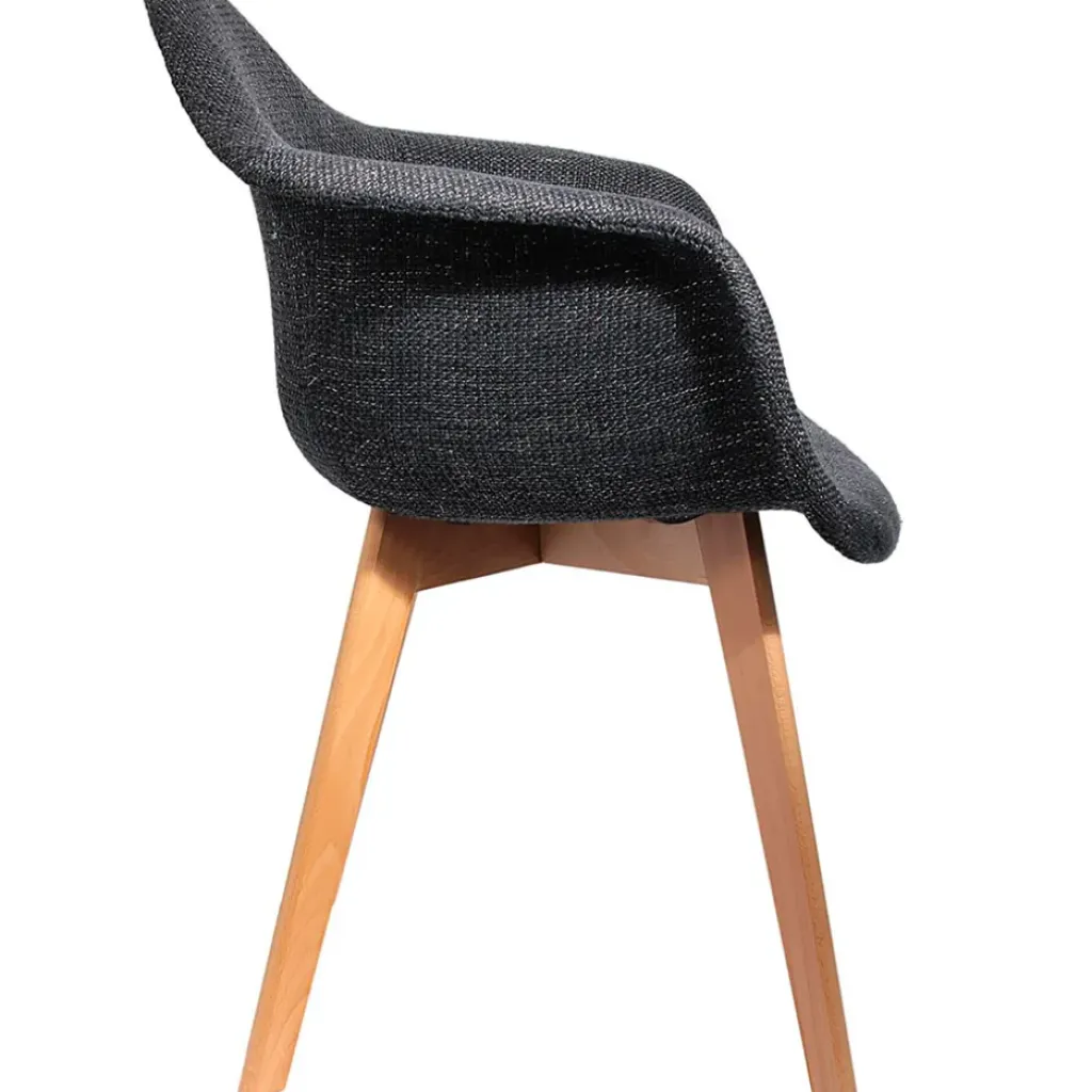 Fabrique de Styles Chaise avec accoudoirs en tissu grosse maille - Scarlett* Chaises