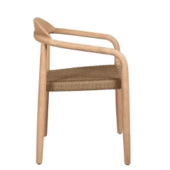Fabrique de Styles Chaise avec accoudoirs en bois d'eucalyptus sable - Anam* Chaises