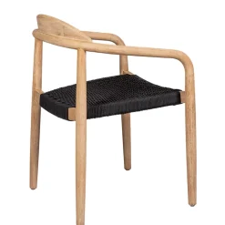 Fabrique de Styles Chaise avec accoudoirs en bois d' eucalyptus noir - Anam* Chaises