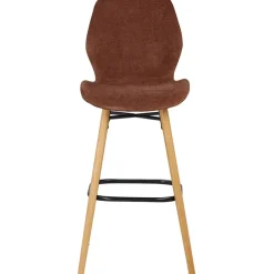 Fabrique de Styles Chaise de bar en tissu soft touch h65cm - Keri* Tabourets Et Chaises De Bar