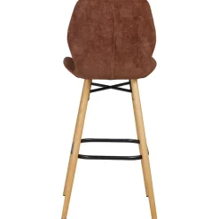 Fabrique de Styles Chaise de bar en tissu soft touch h65cm - Keri* Tabourets Et Chaises De Bar