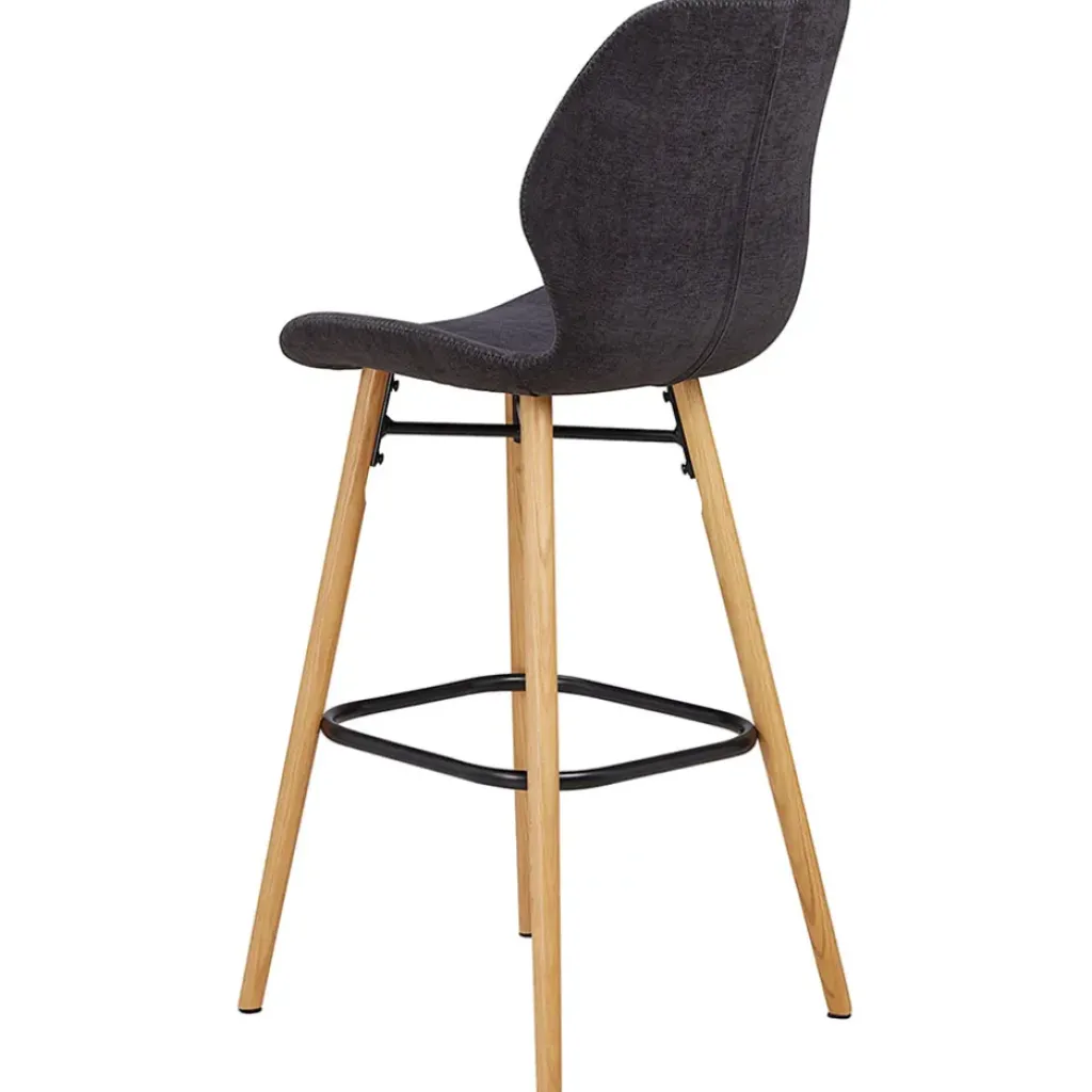 Fabrique de Styles Chaise de bar en tissu soft touch h65cm - Keri* Tabourets Et Chaises De Bar