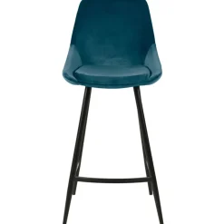Fabrique de Styles Chaise de bar en velours h67cm - Ben* Tabourets Et Chaises De Bar