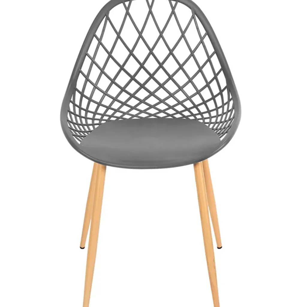 Fabrique de Styles Chaise de jardin en plastique grise - Malaga*Enfant Chaises, Fauteuils|Jardin