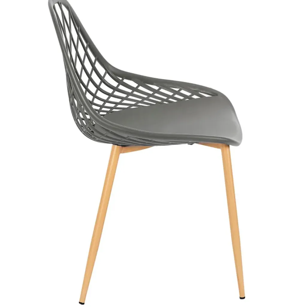 Fabrique de Styles Chaise de jardin en plastique grise - Malaga*Enfant Chaises, Fauteuils|Jardin