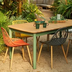 Fabrique de Styles Chaise de jardin en plastique terracotta - Malaga*Enfant Chaises, Fauteuils|Jardin