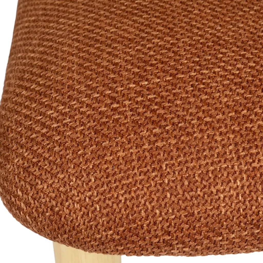 Fabrique de Styles Chaise de salle à manger en tissu et hévéa - Elsy* Chaises