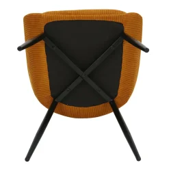 Fabrique de Styles Chaise de salle à manger en velours côtelé - Ben* Chaises