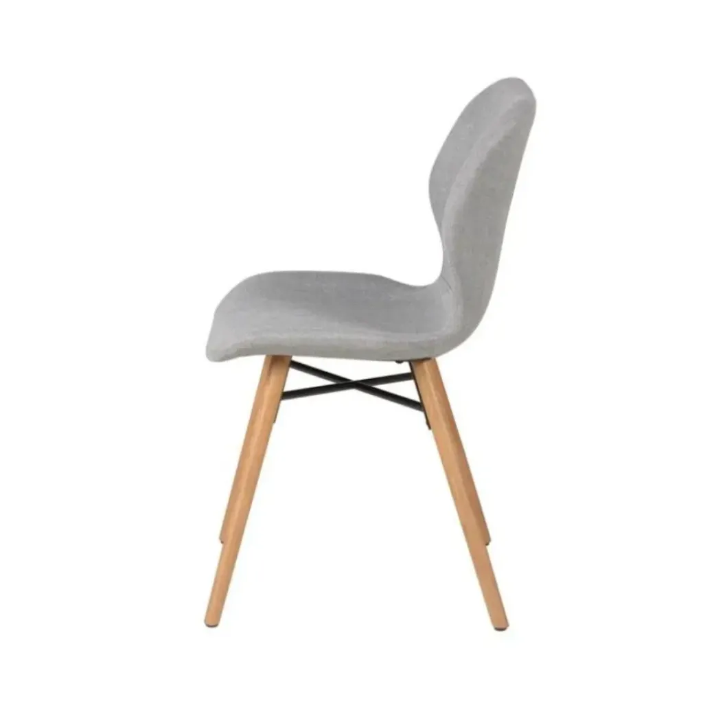 Fabrique de Styles Chaise de salle à manger en tissu clair - Gloria* Chaises