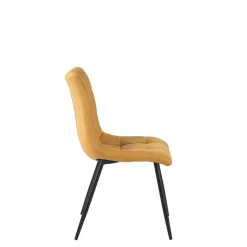 Fabrique de Styles Chaise de salle à manger en tissu matelassé - Lilly* Chaises