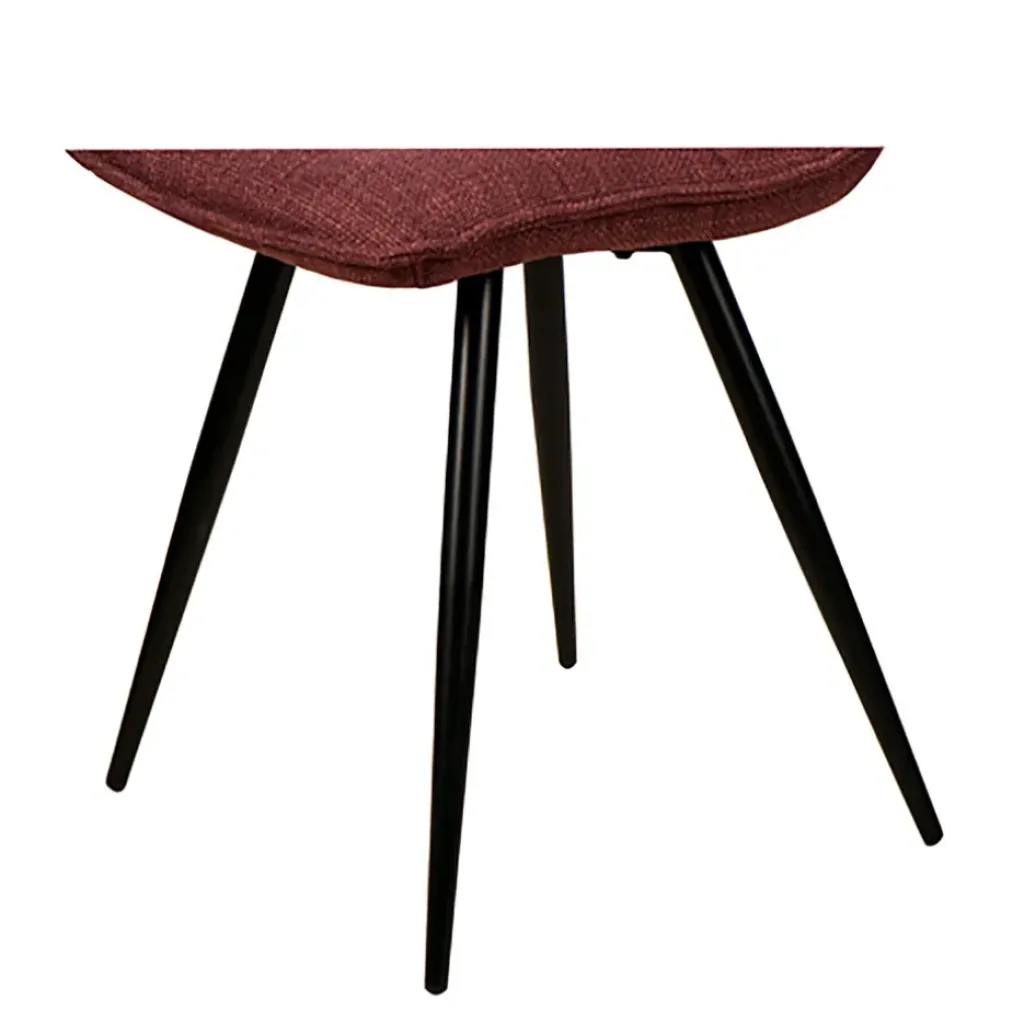 Fabrique de Styles Chaise de salle à manger en tissu matelassé pourpre - Alize* Chaises