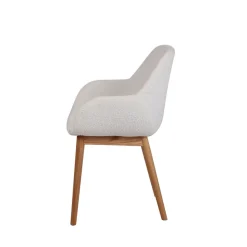 Fabrique de Styles Chaise de salle à manger en tissu bouclette - Altea* Chaises