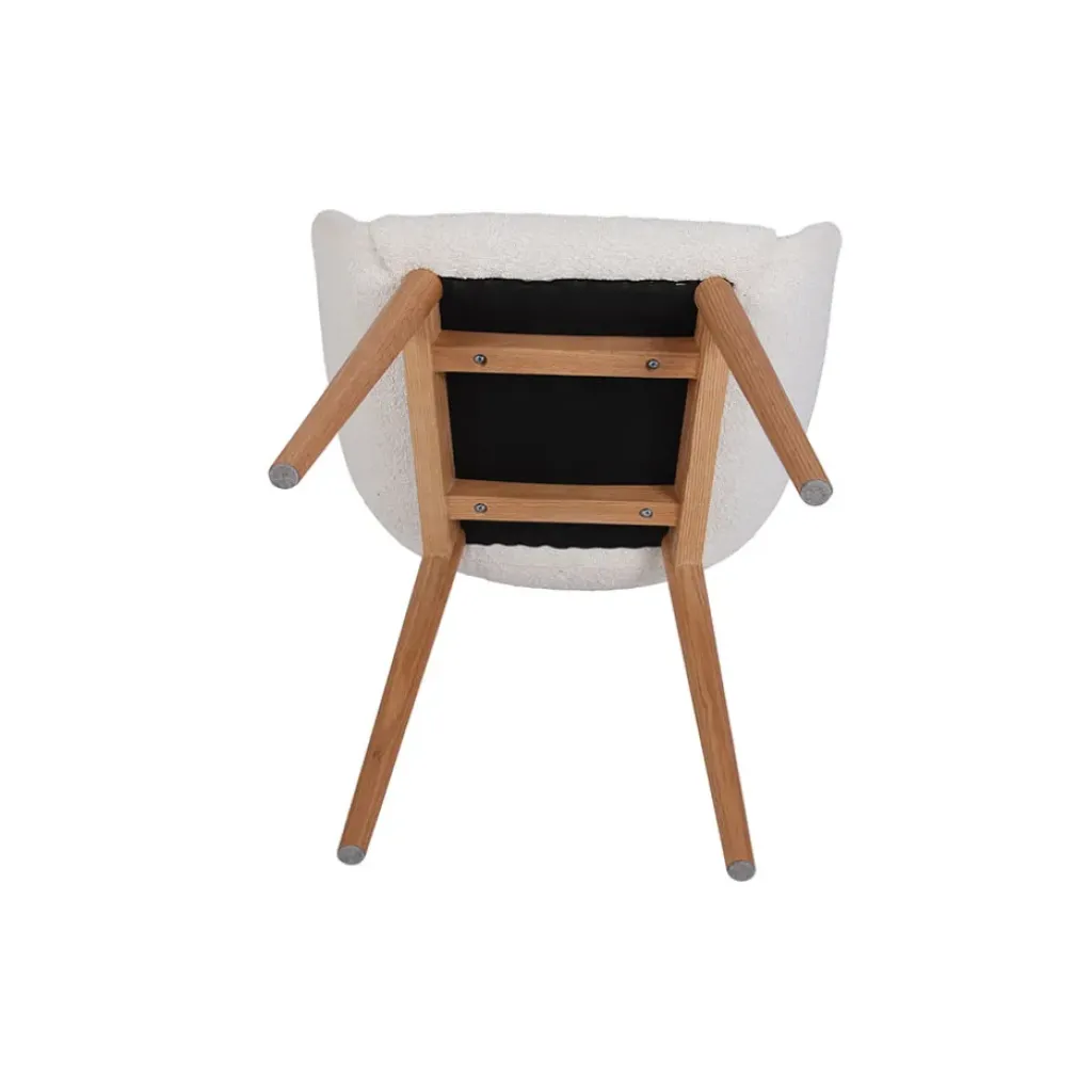 Fabrique de Styles Chaise de salle à manger en tissu bouclette - Altea* Chaises