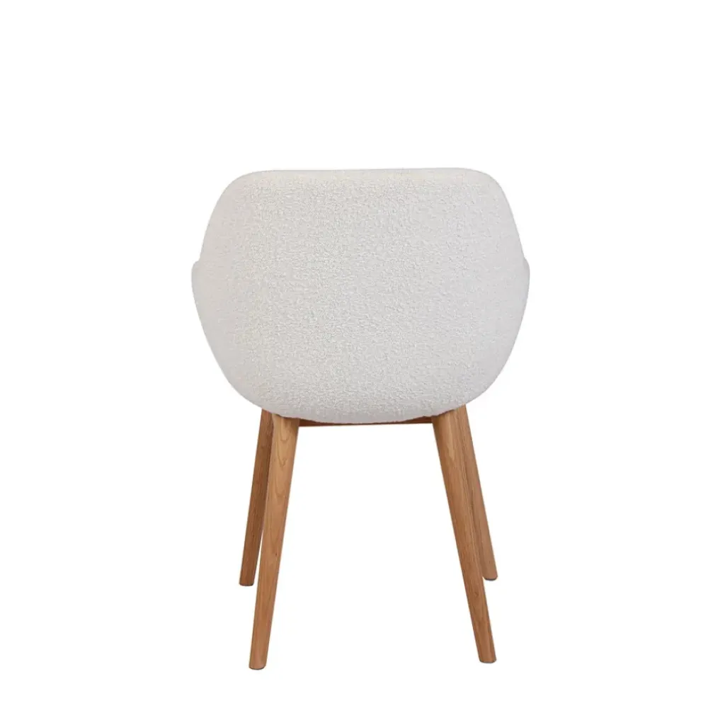 Fabrique de Styles Chaise de salle à manger en tissu bouclette - Altea* Chaises