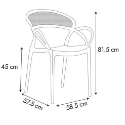 Fabrique de Styles Chaise exterieur he en plastique empilable - Sacha*Enfant Chaises, Fauteuils|Jardin