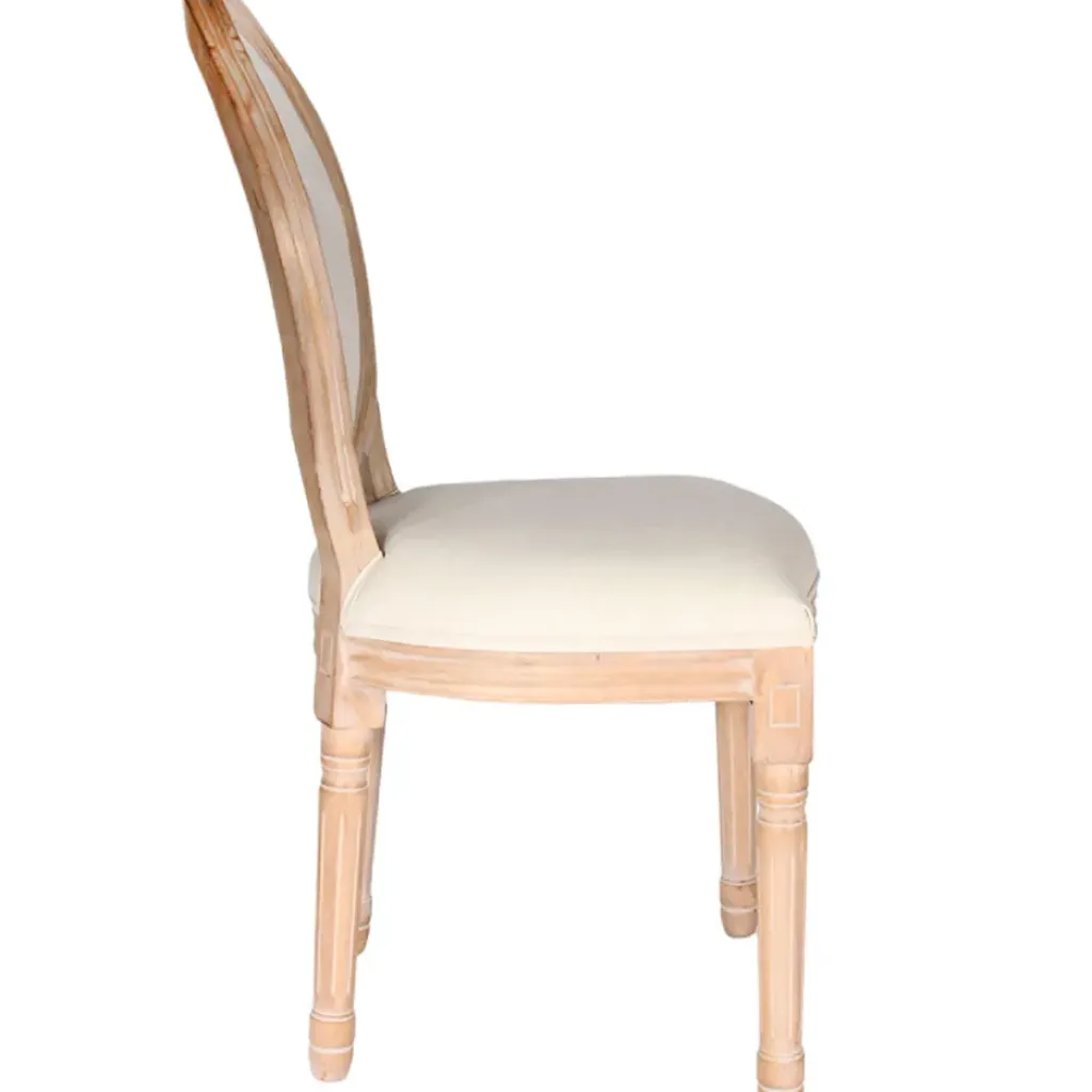 Fabrique de Styles Chaise medaillon en bois d'hévea* Chaises