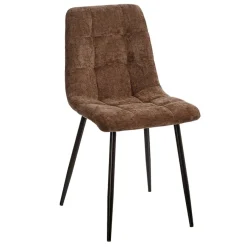 Fabrique de Styles Chaise salle à manger en métal et tissu - Mony* Chaises