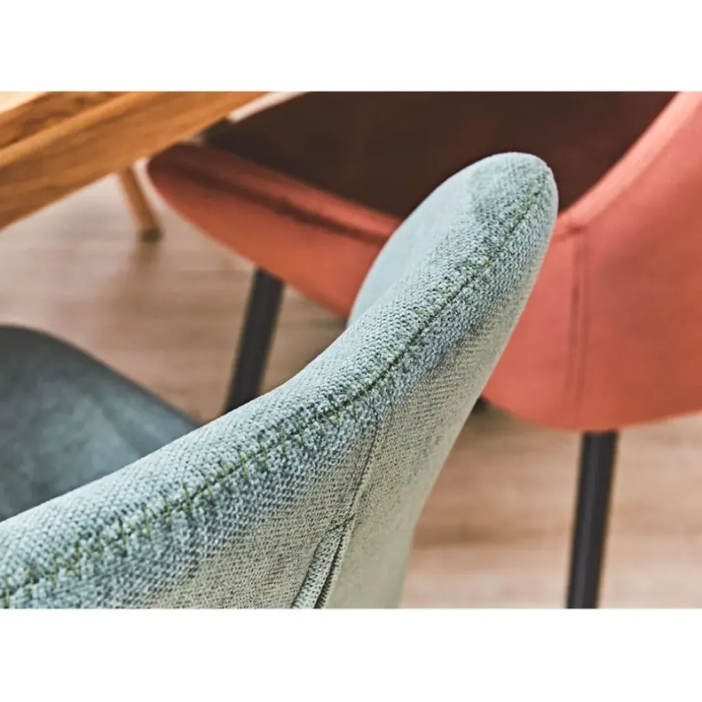 Fabrique de Styles Chaise salle à manger en tissu soft touch bouteillle - Keri* Chaises